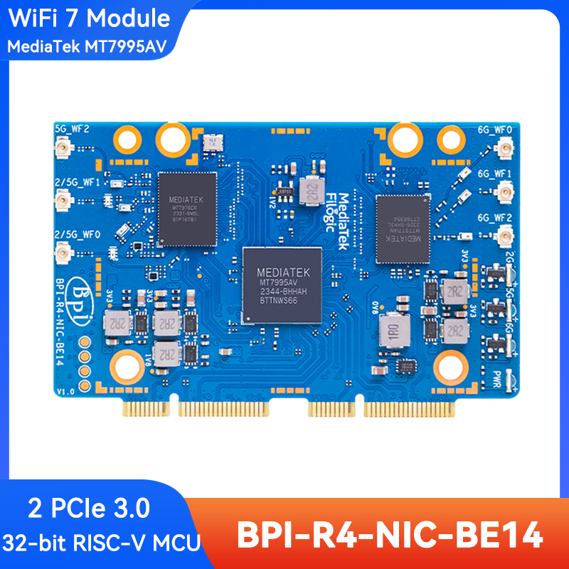 Banana Pi BPI-R4-NIC-BE14 WiFi - đánh giá và giá Bananapi Bpi R4 Wifi 7
