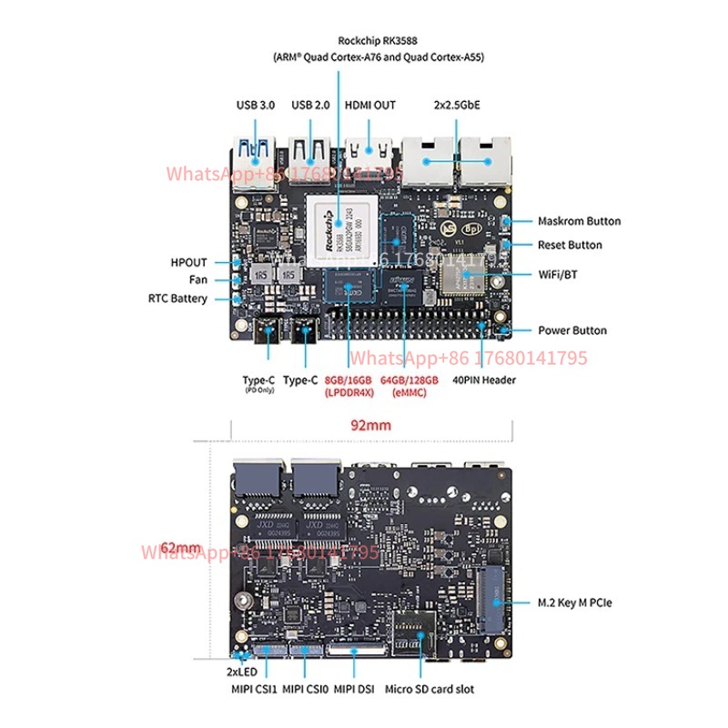 RK3588 Single Board Computer S - đánh giá và giá Banana Pi Bpi M7 Rk3588