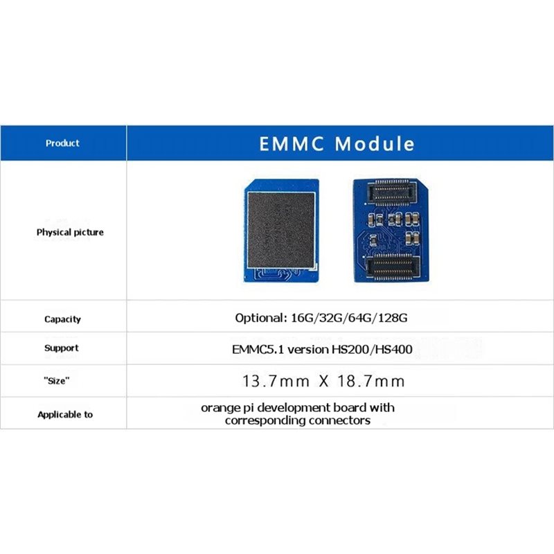 A13E-EMMC 32GB Module For Oran - đánh giá và giá Orange Pi 5 Plus 32Gb